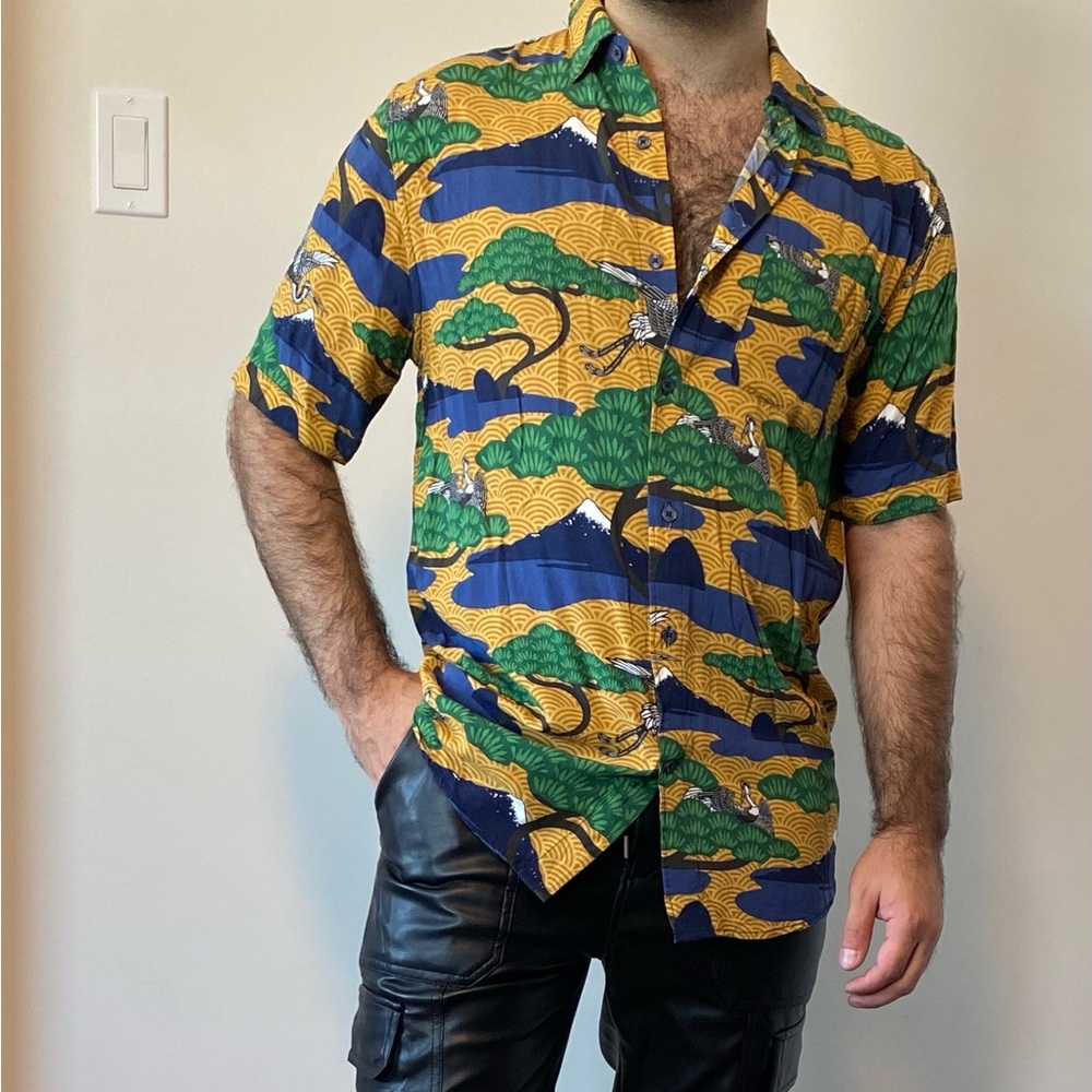 DJAB by Sinons Men's Multicolor Patterned Shirt Size M